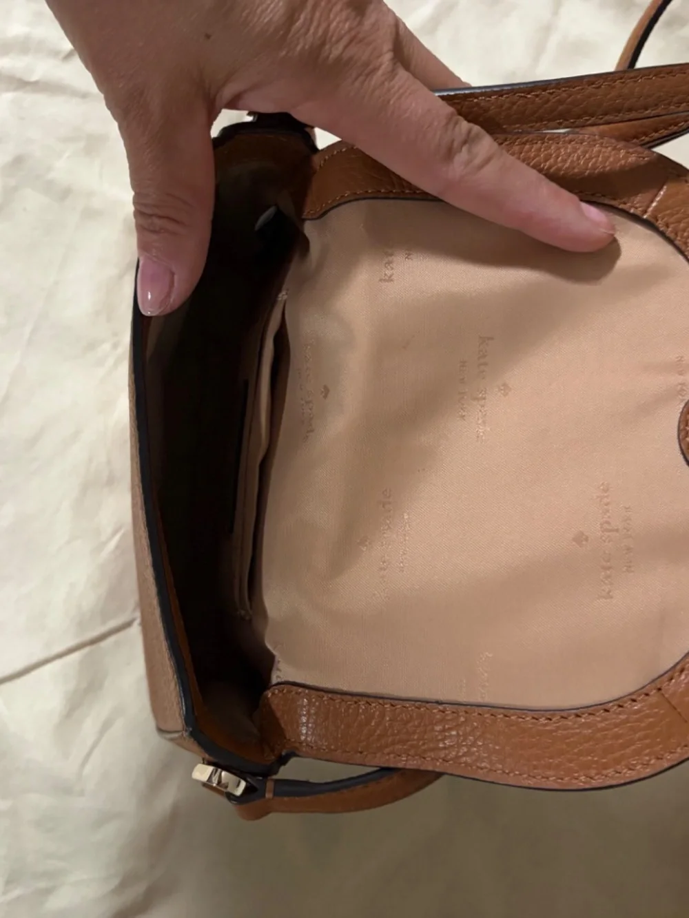 Kate spade brown crossbody leather